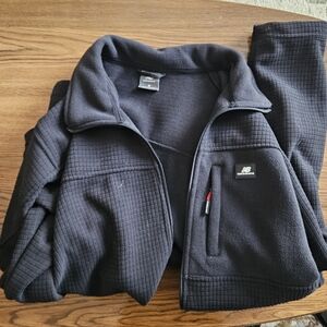 New Balance Navy Quilted Fleece Jacket